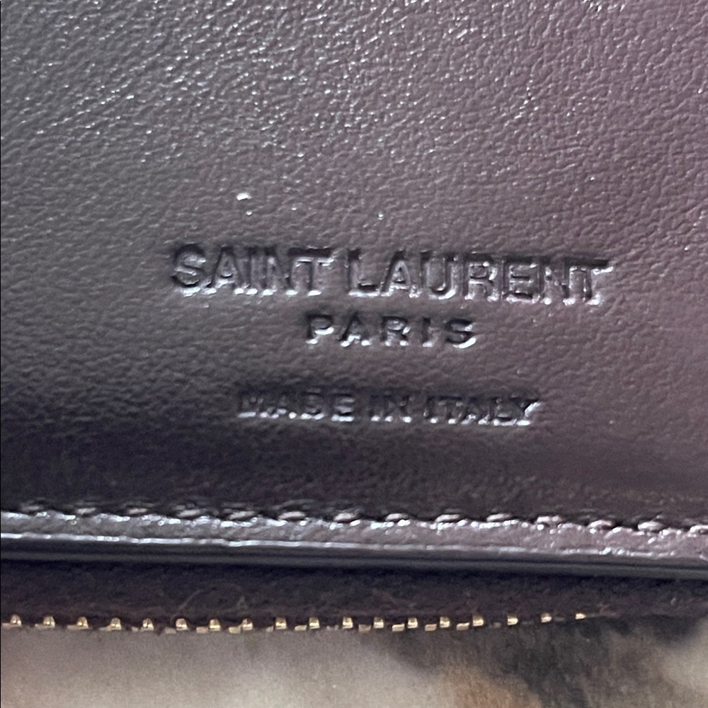 Saint Laurent Quilted Joan Zip Around Wallet - Picture 8 of 9